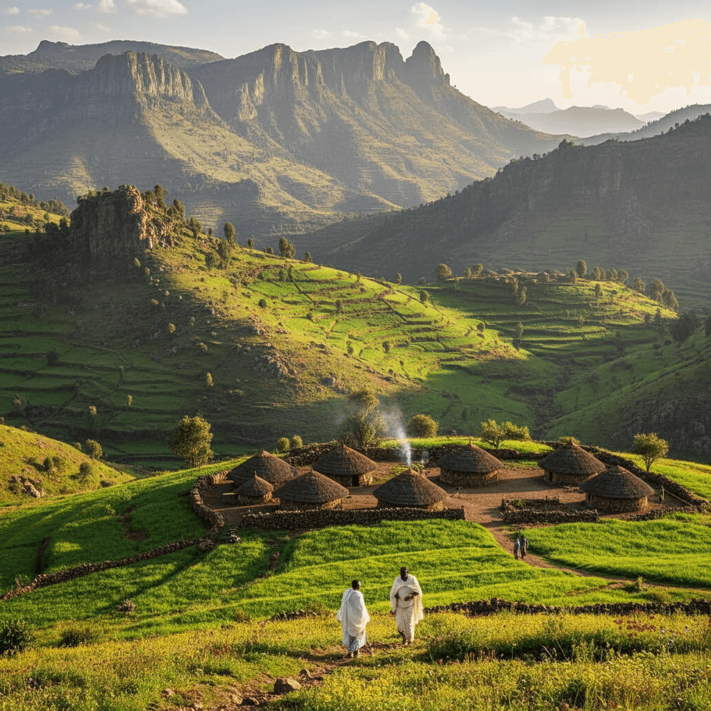 Ethiopia Simien mountains, lush valleys, and quickest 1-day visa solutions for travelers